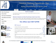 Tablet Screenshot of greystonephysiotherapy.co.uk